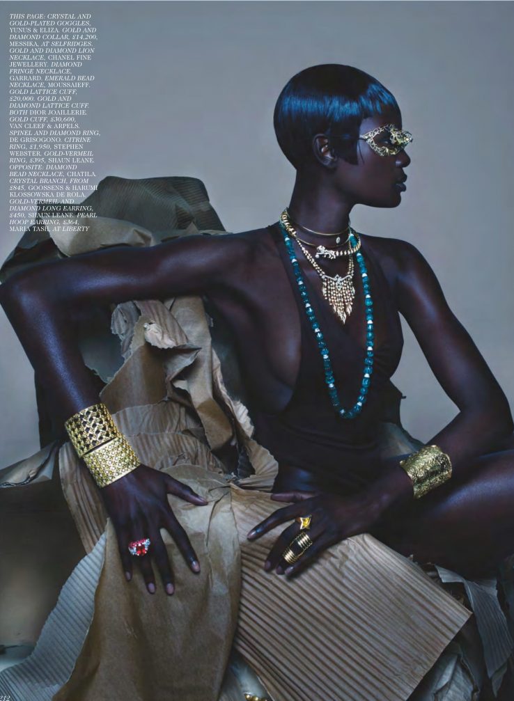 Duckie Thot Captivates In ‘from Byzantium Jewels Lensed By Nick Knight For Vogue Uk April